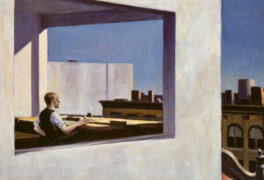 Edward Hopper Galerie montblanc | Office In A Small City - Edward Hopper