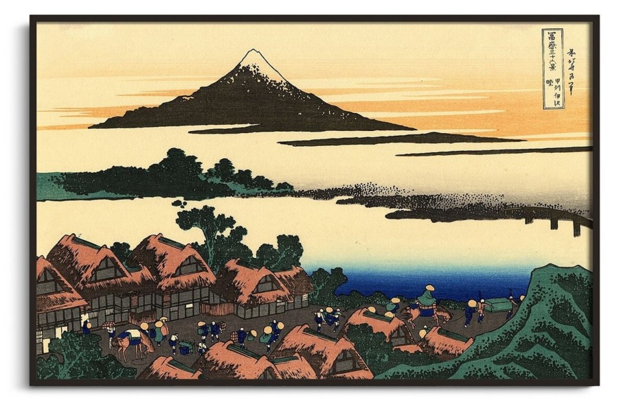 Hokusai Galerie montblanc | L'Aube A Isawa Dans La Province De Kai - Hokusai