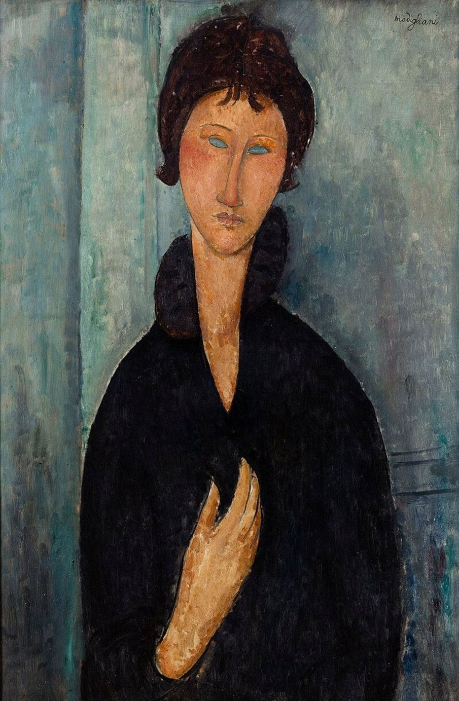 Amedeo Modigliani Galerie montblanc | Femme Aux Yeux Bleus - Amedeo Modigliani