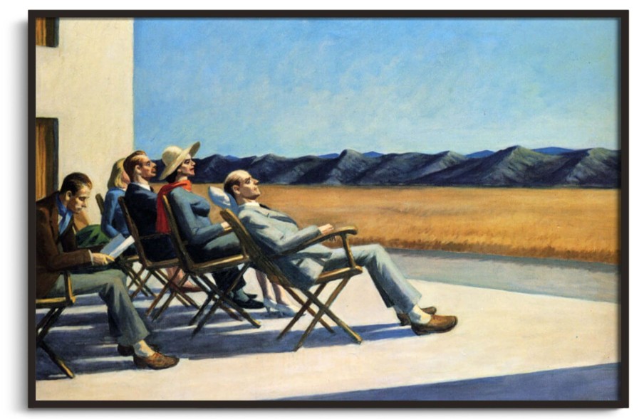 Edward Hopper Galerie montblanc | People In The Sun - Edward Hopper