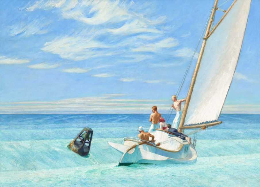 Edward Hopper Galerie montblanc | Ground Swell - Edward Hopper