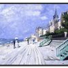 Claude Monet Galerie montblanc | La Promenade A Trouville - Claude Monet