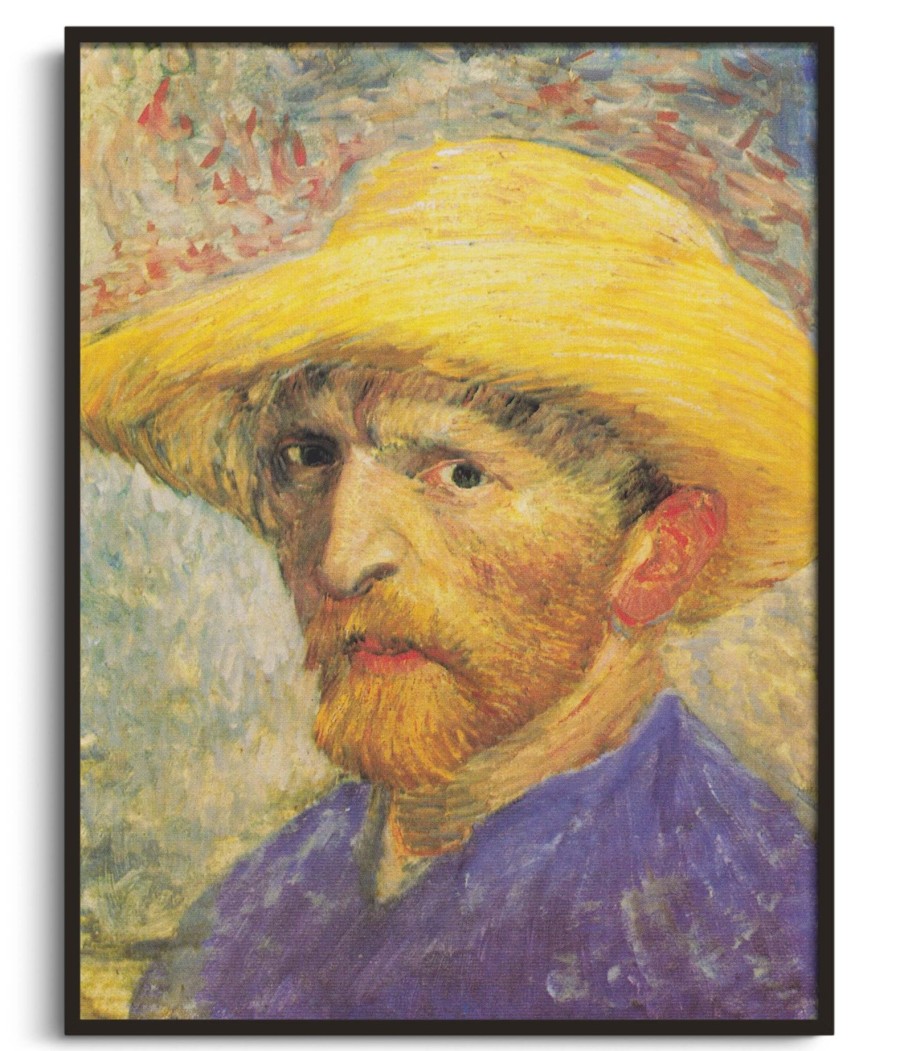 Vincent Van Gogh Galerie montblanc | Autoportrait Au Chapeau De Paille - Vincent Van Gogh