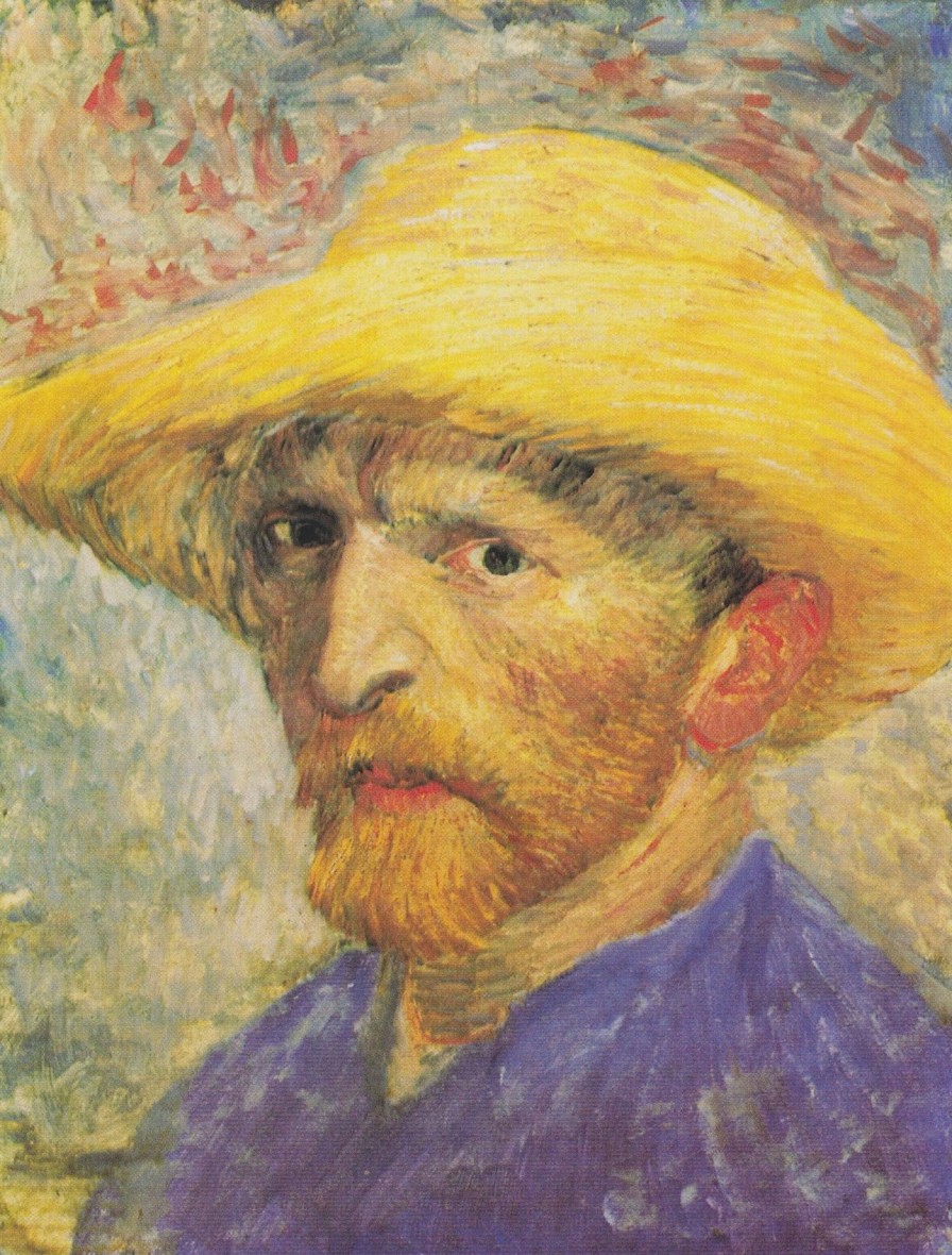 Vincent Van Gogh Galerie montblanc | Autoportrait Au Chapeau De Paille - Vincent Van Gogh