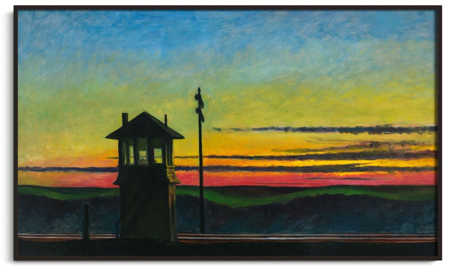 Edward Hopper Galerie montblanc | Railroad Sunset - Edward Hopper