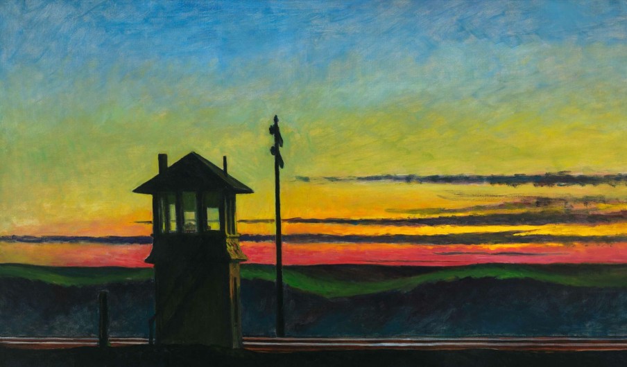 Edward Hopper Galerie montblanc | Railroad Sunset - Edward Hopper