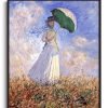 Claude Monet Galerie montblanc | Femme A L'Ombrelle Tournee Vers La Droite - Claude Monet