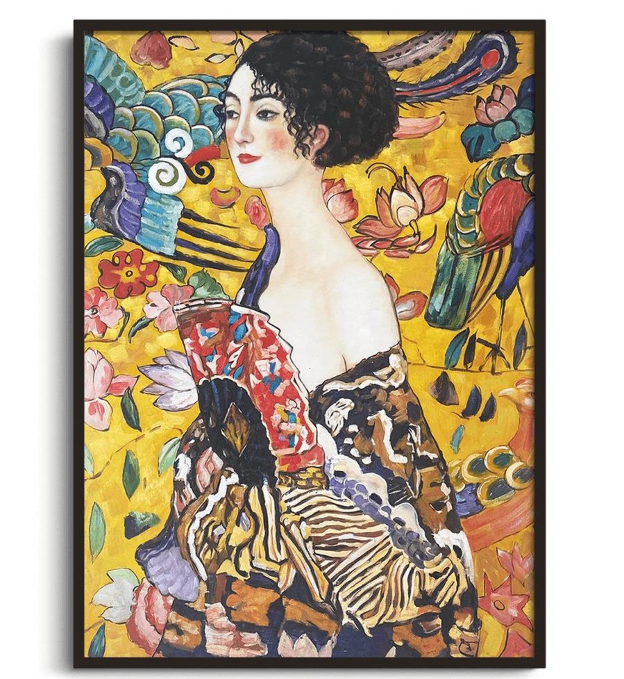 Gustav Klimt Galerie montblanc | Dame A L'Eventail - Gustav Klimt