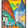 Marianne Von Werefkin Galerie montblanc | Wirtschaft Vor Gebirgslandschaft - Marianne Von Werefkin