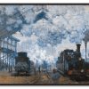 Claude Monet Galerie montblanc | La Gare Saint-Lazare, Arrivee D'Un Train - Claude Monet