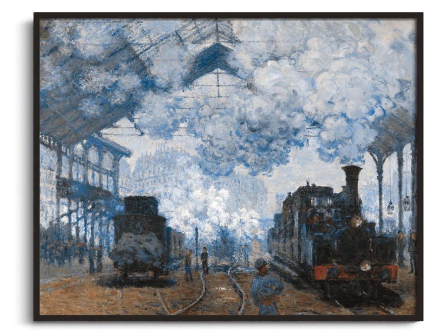 Claude Monet Galerie montblanc | La Gare Saint-Lazare, Arrivee D'Un Train - Claude Monet