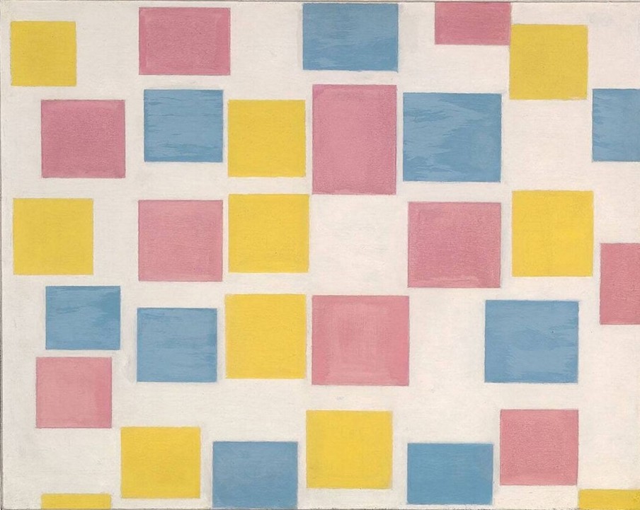 Piet Mondrian Galerie montblanc | Composition Avec Des Champs De Couleur - Piet Mondrian