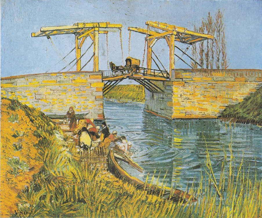 Vincent Van Gogh Galerie montblanc | Le Pont Langlois Avec Des Lavandieres - Vincent Van Gogh