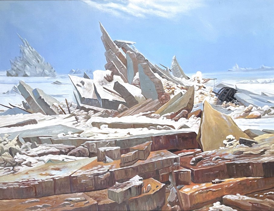 Caspar David Friedrich Galerie montblanc | La Mer De Glace - Caspar David Friedrich