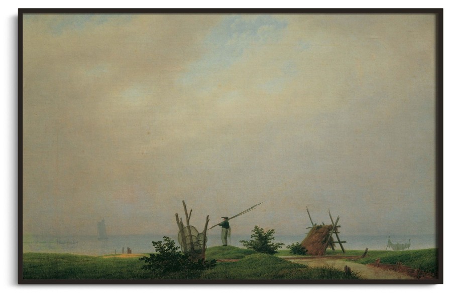 Caspar David Friedrich Galerie montblanc | Bord De Mer Avec Pecheur - Caspar David Friedrich