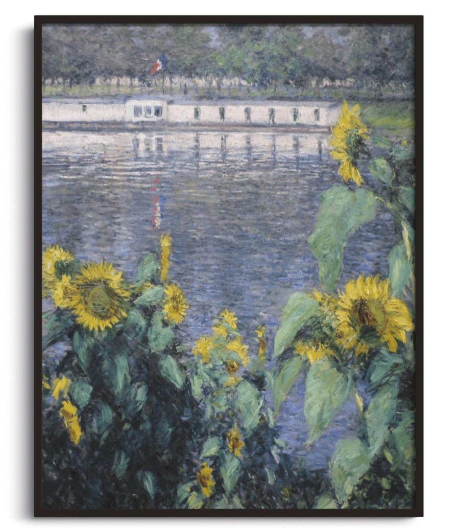 Gustave Caillebotte Galerie montblanc | Tournesols Au Bord De La Seine - Gustave Caillebotte