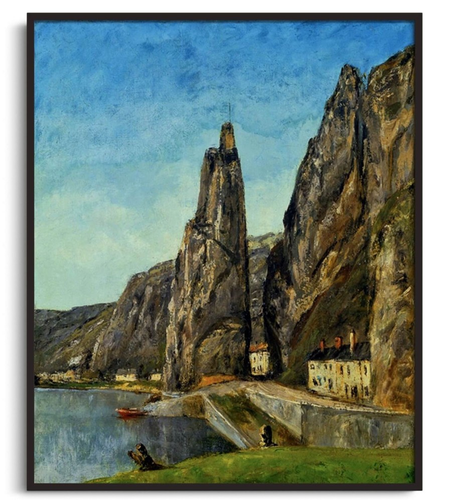 Gustave Courbet Galerie montblanc | Le Rocher A Bayard, A Dinant - Gustave Courbet