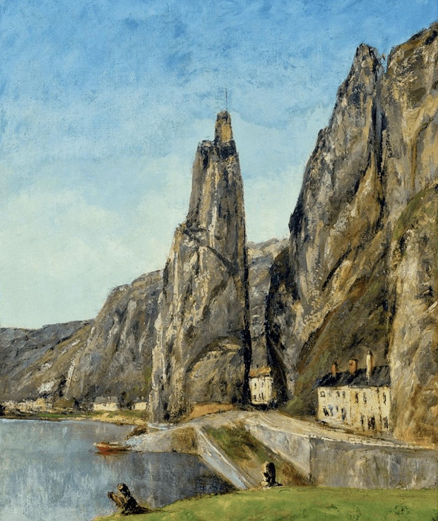 Gustave Courbet Galerie montblanc | Le Rocher A Bayard, A Dinant - Gustave Courbet