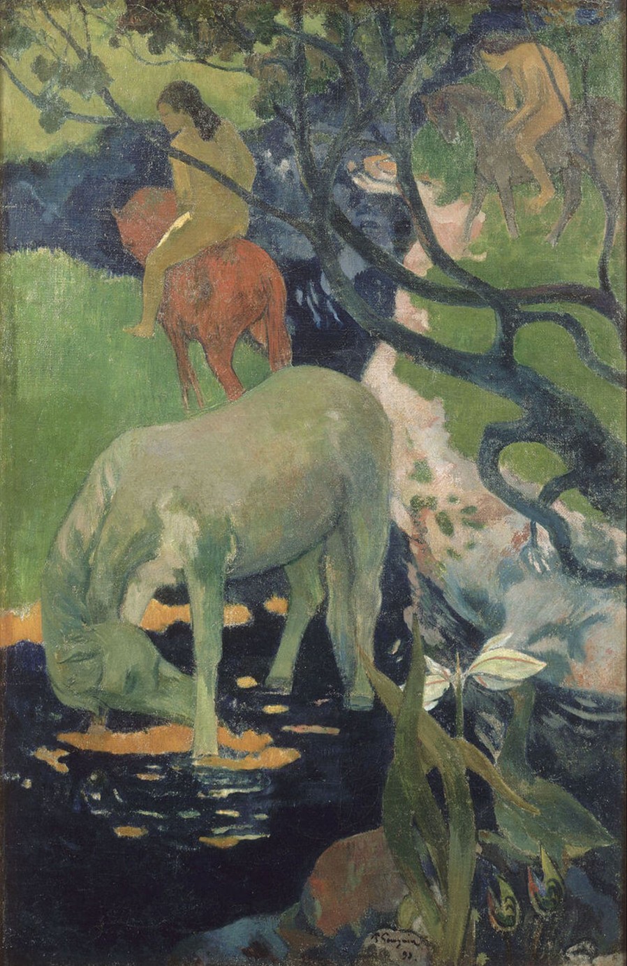 Paul Gauguin Galerie montblanc | Le Cheval Blanc - Paul Gauguin