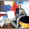 Roger De La Fresnaye Galerie montblanc | L'Homme Assis - Roger De La Fresnaye