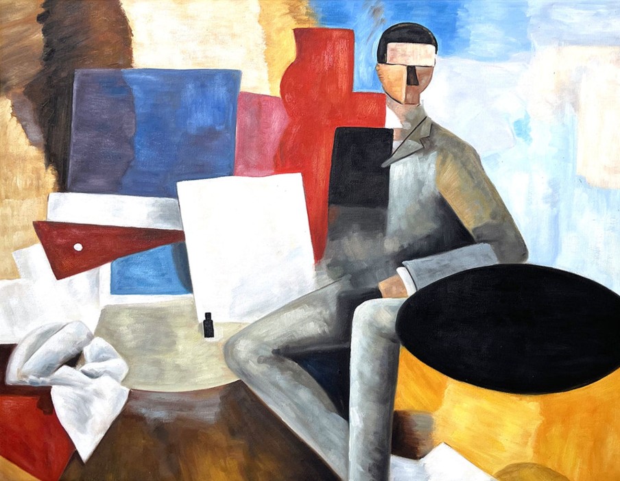 Roger De La Fresnaye Galerie montblanc | L'Homme Assis - Roger De La Fresnaye