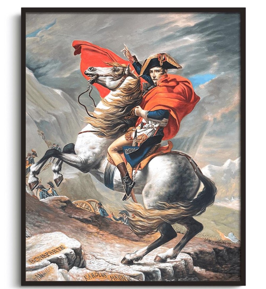 Jacques-Louis David Galerie montblanc | Bonaparte Franchissant Le Grand-Saint-Bernard - Jacques-Louis David