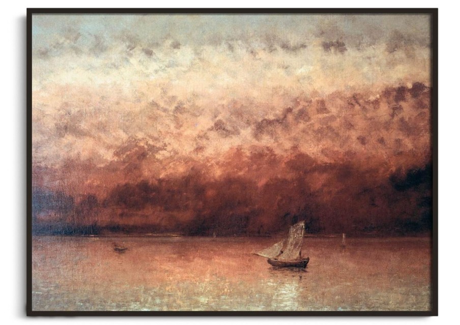 Gustave Courbet Galerie montblanc | Crepuscule Sur Le Lac De Geneve - Gustave Courbet