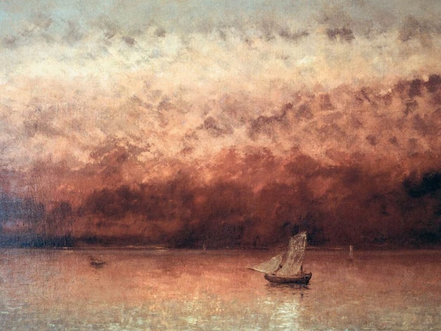 Gustave Courbet Galerie montblanc | Crepuscule Sur Le Lac De Geneve - Gustave Courbet