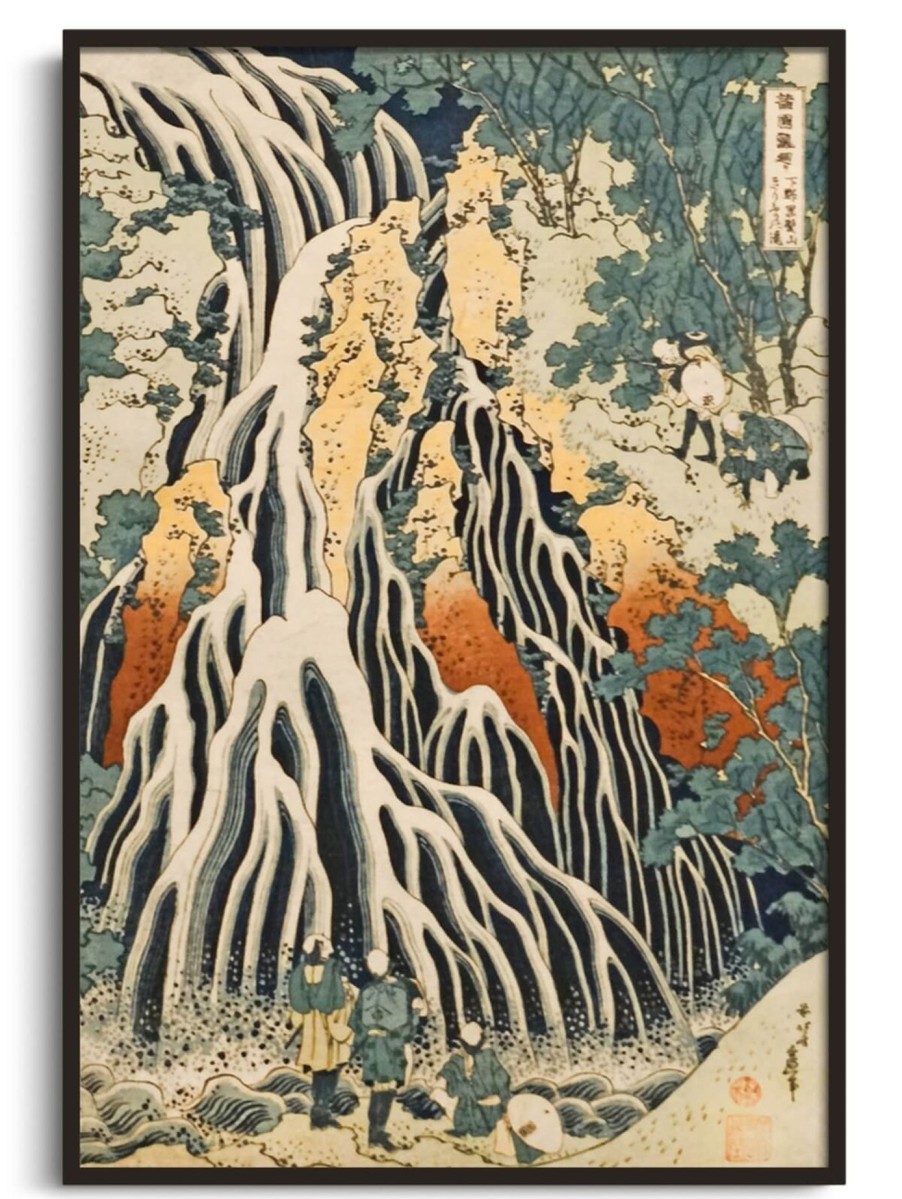 Hokusai Galerie montblanc | Pelerins A La Cascade De Kirifuri Sur Le Mont Kurokami Dans La Province De Shimotsuke - Hokusai