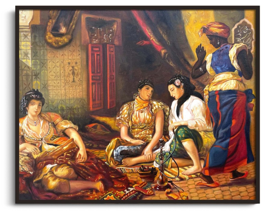 Eugene Delacroix Galerie montblanc | Femmes D'Alger Dans Leur Appartement Eugene Delacroix