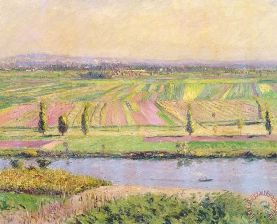 Gustave Caillebotte Galerie montblanc | La Plaine De Gennevilliers Vue Des Coteaux D'Argenteuil - Gustave Caillebotte