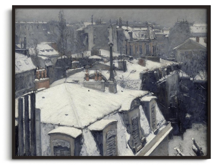 Gustave Caillebotte Galerie montblanc | Vue De Toits (Effet De Neige) - Gustave Caillebotte