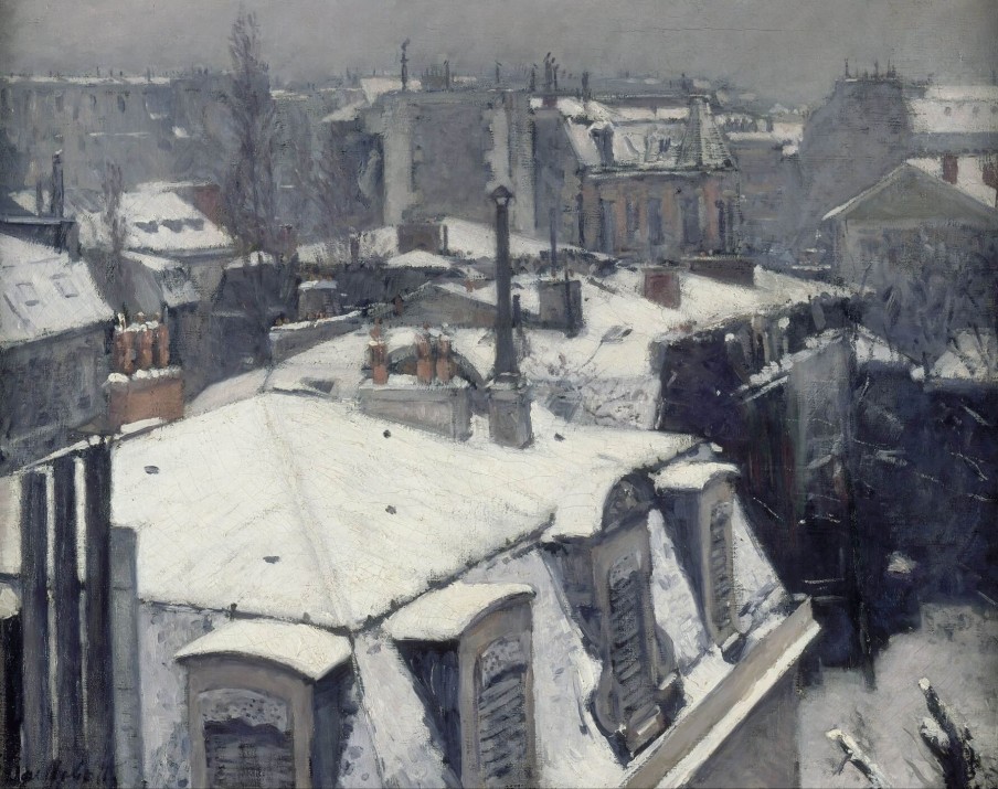 Gustave Caillebotte Galerie montblanc | Vue De Toits (Effet De Neige) - Gustave Caillebotte