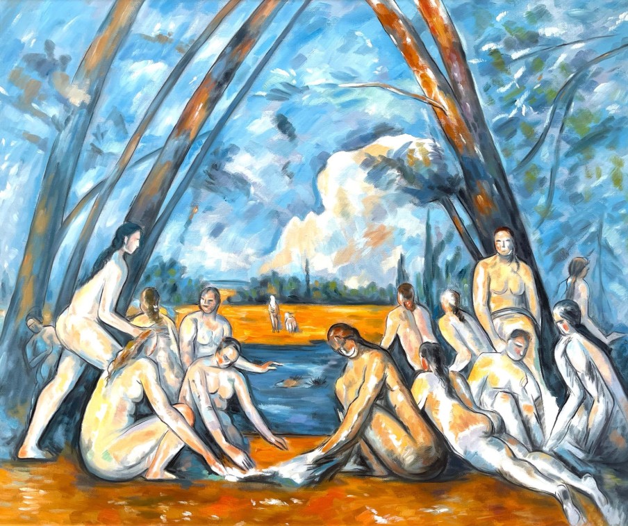 Paul Cezanne Galerie montblanc | Les Grandes Baigneuses - Paul Cezanne