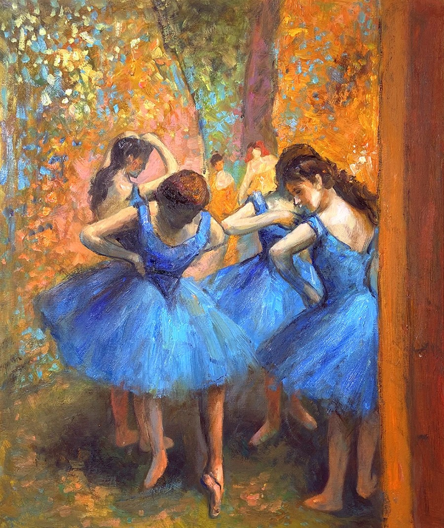 Edgar Degas Galerie montblanc | Danseuses Bleues - Edgar Degas