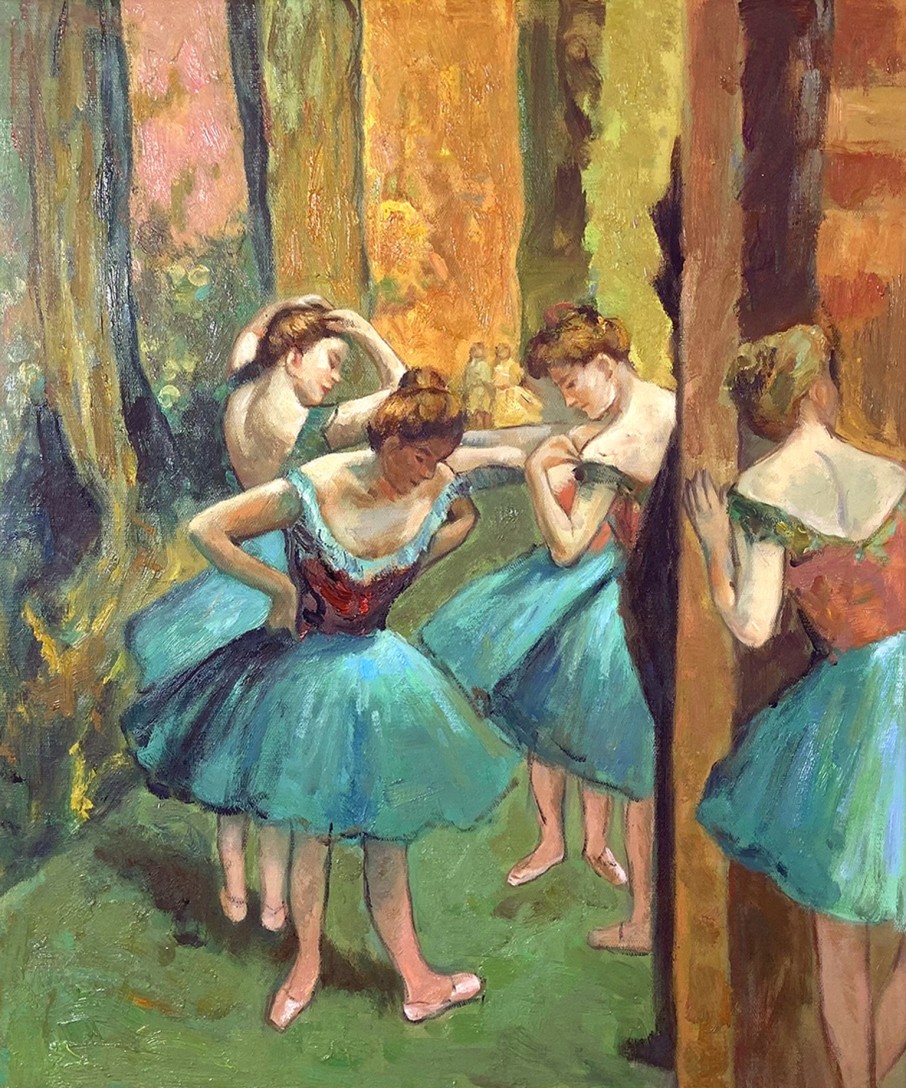 Edgar Degas Galerie montblanc | Danseuses En Rose Et Vert - Edgar Degas