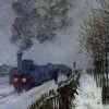 Claude Monet Galerie montblanc | Le Train Dans La Neige - Claude Monet