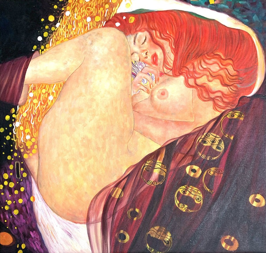 Gustav Klimt Galerie montblanc | Danae - Gustav Klimt