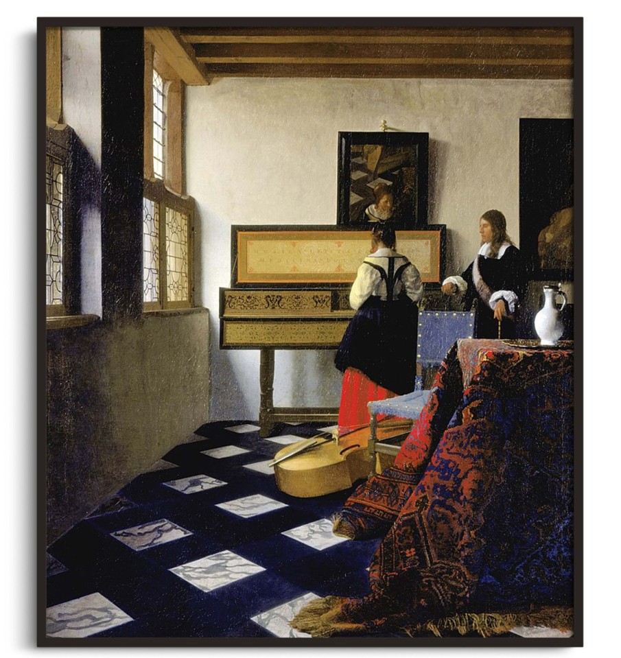 Johannes Vermeer Galerie montblanc | La Lecon De Musique - Johannes Vermeer