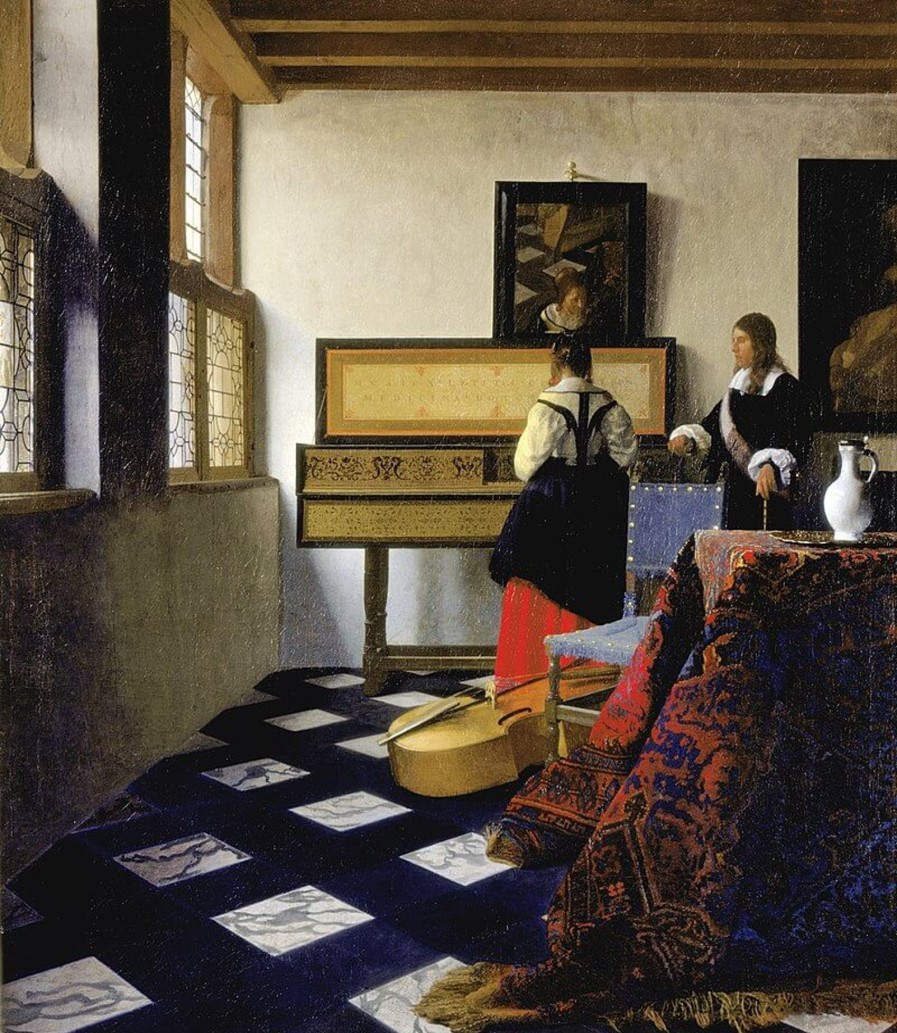 Johannes Vermeer Galerie montblanc | La Lecon De Musique - Johannes Vermeer