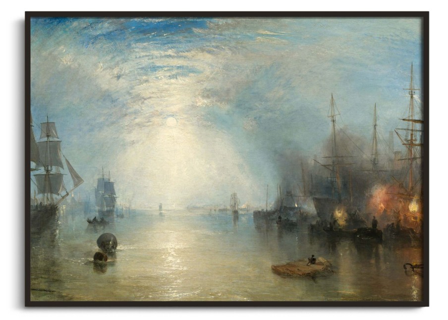 William Turner Galerie montblanc | Les Quillards Soulevent Les Braises Au Clair De Lune - William Turner