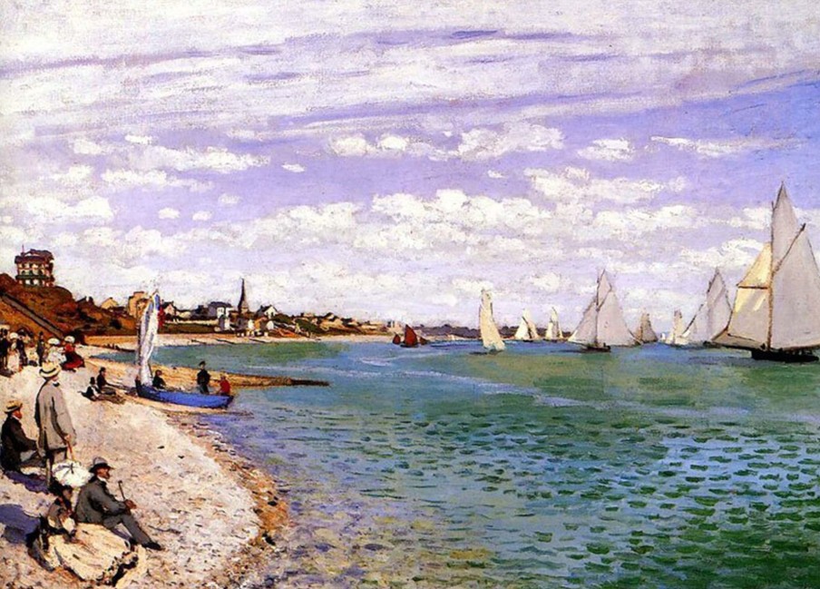 Claude Monet Galerie montblanc | Les Regates A Sainte-Adresse - Claude Monet