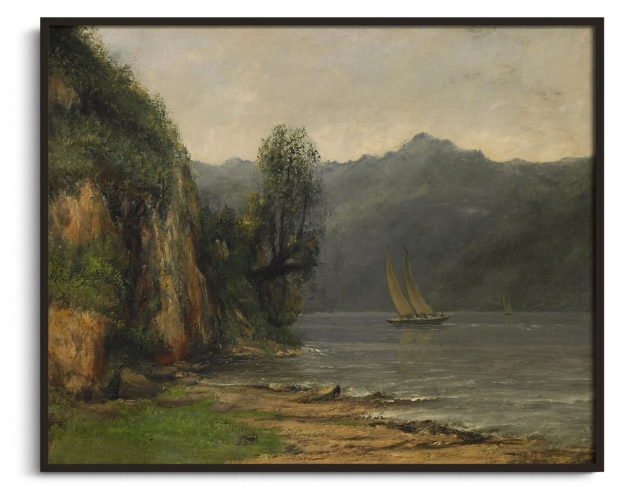 Gustave Courbet Galerie montblanc | Bord Du Lac Leman, Pres De Vevey - Gustave Courbet