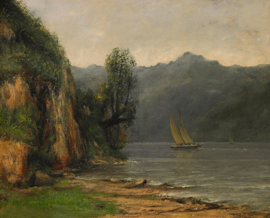 Gustave Courbet Galerie montblanc | Bord Du Lac Leman, Pres De Vevey - Gustave Courbet