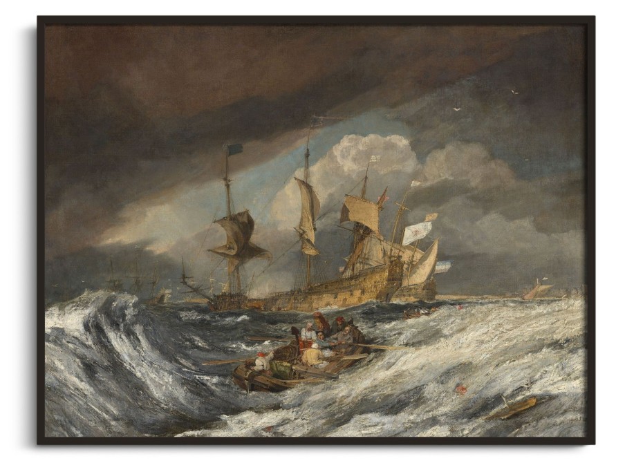 William Turner Galerie montblanc | Bateaux Transportant Des Ancres Aux Hommes De Guerre Hollandais - William Turner