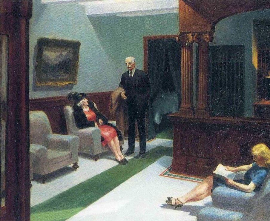 Edward Hopper Galerie montblanc | Hotel Lobby - Edward Hopper