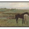 Edgar Degas Galerie montblanc | Chevaux Dans Une Prairie - Edgar Degas