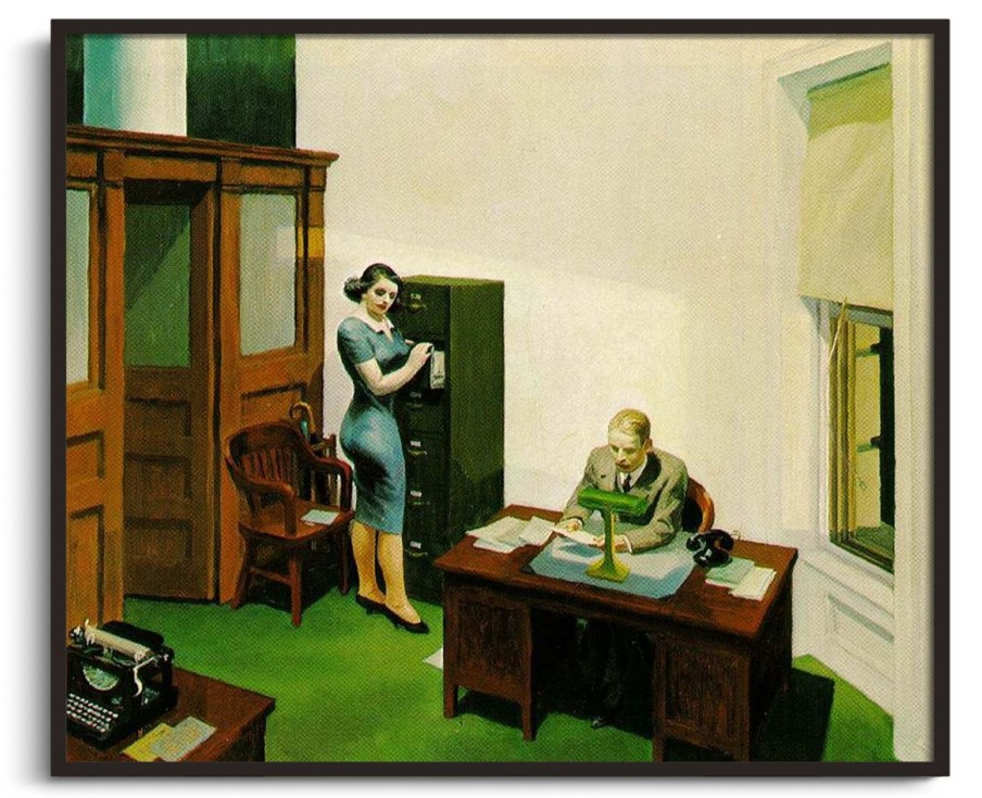 Edward Hopper Galerie montblanc | Office At Night - Edward Hopper