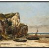 Gustave Courbet Galerie montblanc | Plage A Etretat, Normandie - Gustave Courbet