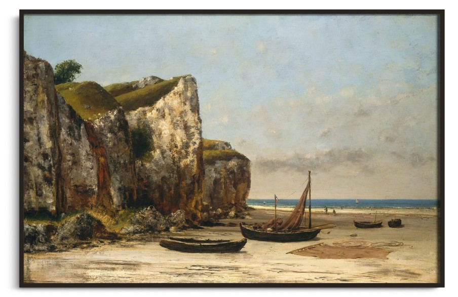 Gustave Courbet Galerie montblanc | Plage A Etretat, Normandie - Gustave Courbet